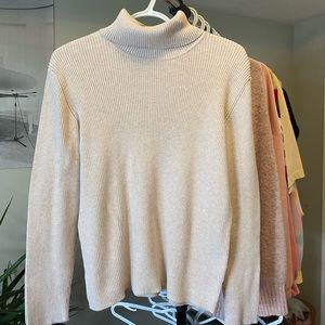 Beige Turtleneck